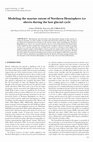 Research paper thumbnail of Modeling the marine extent of Northern Hemisphere ice sheets during the last glacial cycle