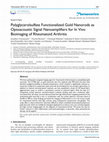 Research paper thumbnail of Polyglycerolsulfate Functionalized Gold Nanorods as Optoacoustic Signal Nanoamplifiers for In Vivo Bioimaging of Rheumatoid Arthritis