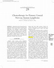 Research paper thumbnail of Chemotherapy for Primary Central Nervous System Lymphoma