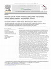 Research paper thumbnail of Disease-specific health-related quality of life instruments among adults diabetic: A systematic review