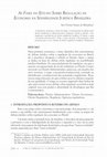 Research paper thumbnail of As fases do estudo sobre regulação da economia na sensibilidade jurídica brasileira.