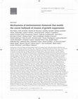 Research paper thumbnail of Mechanisms of environmental chemicals that enable the cancer hallmark of evasion of growth suppression