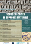 Research paper thumbnail of Sources écrites et supports matériels , méthodologie des sciences auxiliaires pour l'histoire du monde arabo-musulman médiéval [ Séminaire de recherche, IREMAM, Aix-en-Provence, 2016 ]