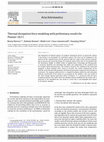 Research paper thumbnail of Thermal dissipation force modeling with preliminary results for Pioneer 10/11