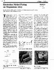 Research paper thumbnail of Electroless nickel plating on magnesium alloy