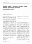 Research paper thumbnail of Phenotypic Variation in Senescence in Miscanthus: Towards Optimising Biomass Quality and Quantity