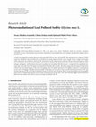 Research paper thumbnail of Phytoremediation of Lead Polluted Soil by Glycine max L