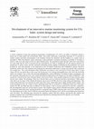 Research paper thumbnail of Development of an innovative marine monitoring system for CO2 leaks: system design and testing