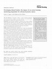 Research paper thumbnail of Developing clinical leaders: the impact of an action learning mentoring programme for advanced practice nurses