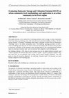 Research paper thumbnail of Evaluating Rainwater Storage and Utilization Potential (RSUP) at urban community level: methodology and application in an urban community in the Paris region