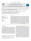 Research paper thumbnail of Prevalence and predictors of falls and dizziness in people younger and older than 80 years of age—A longitudinal cohort study