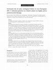 Research paper thumbnail of Increased risk of early virological failure in non-European HIV-1-infected patients in a Dutch cohort on highly active antiretroviral therapy