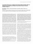 Research paper thumbnail of Locomotor recovery in spinal cord-injured rats treated with an antibody neutralizing the myelin-associated neurite growth inhibitor Nogo-A