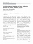 Research paper thumbnail of Polymeric membranes conditioning for sensors applications: mechanism and influence on analytes detection