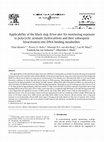 Research paper thumbnail of Applicability of the black slug Arion ater for monitoring exposure to polycyclic aromatic hydrocarbons and their subsequent bioactivation into DNA binding metabolites