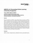 Research paper thumbnail of eMOOCs for Personalised Online Learning: A Diversity Perspective