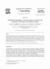 Research paper thumbnail of Fundamental mechanisms of surface damage associated to the localization of the plastic deformation in fatigue