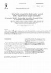 Research paper thumbnail of New limits on particle dark matter search with a liquid Xenon target-scintillator