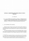 Research paper thumbnail of JUSTICIA Y ADMINISTRACIÓN ENTRE ANTIGUO Y NUEVO RÉGIMEN