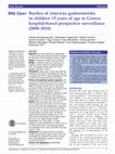 Research paper thumbnail of Burden of rotavirus gastroenteritis in children <5 years of age in Greece: hospital-based prospective surveillance (2008-2010)