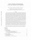 Research paper thumbnail of Science, Technology, and Mission Design for the Laser Astrometric Test of Relativity