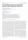 Research paper thumbnail of The tunable bistable and multistable memory effect in polymer nanowires