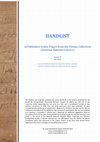 Research paper thumbnail of 2015 Handlist of Published Arabic Papyri from the Austrian National Library, version 08, Dec. 2015