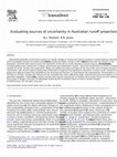 Research paper thumbnail of Evaluating sources of uncertainty in Australian runoff projections