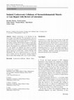 Research paper thumbnail of Isolated Cysticercosis Cellulosae of Sternocleidomastoid Muscle: A Case Report with Review of Literature