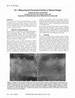 Research paper thumbnail of 24.1: Measuring the Perceived Contrast of Natural Images