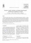 Research paper thumbnail of Growth of surface structures on titanium through pulsed Nd:YAG laser irradiation in vacuum