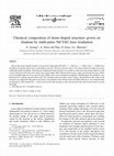 Research paper thumbnail of Chemical composition of dome-shaped structures grown on titanium by multi-pulse Nd:YAG laser irradiation