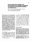 Research paper thumbnail of Carcinoembryonic antigen and carbohydrate 19-9 antigen as markers for colorectal carcinoma in children and adolescents