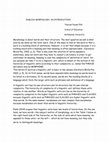 Research paper thumbnail of ENGLISH MORPHOLOGY: AN INTRODUCTION