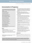 Research paper thumbnail of Immunization in pregnancy