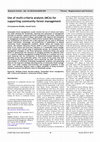 Research paper thumbnail of Use of multi-criteria analysis (MCA) for supporting community forest management