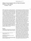 Research paper thumbnail of Influence of wavy structured surfaces and large scale polymer structures on drag reduction