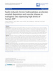 Research paper thumbnail of Kaolin-induced chronic hydrocephalus accelerates amyloid deposition and vascular disease in transgenic rats expressing high levels of human APP