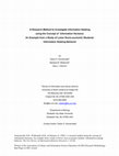 Research paper thumbnail of A Research Method to Investigate Information Seeking using the Concept of Information Horizons: An Example from a Study of Lower Socio-economic Students’ Information Seeking Behavior