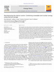 Research paper thumbnail of Decarbonizing the electric sector: Combining renewable and nuclear energy using thermal storage