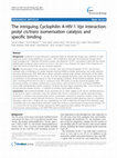 Research paper thumbnail of The intriguing Cyclophilin A-HIV-1 Vpr interaction: prolyl cis/trans isomerisation catalysis and specific binding