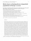 Research paper thumbnail of Birds of prey as limiting factors of gamebird populations in Europe: a review