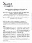 Research paper thumbnail of Prognostic Factors in Chemotherapy-Treated Patients with HIV-Associated Plasmablastic Lymphoma