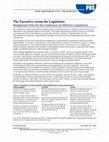 Research paper thumbnail of Note on Executive vs Legislature