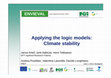 Research paper thumbnail of The Role of Logic Models - ENVIEVAL Presentation