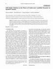 Research paper thumbnail of Self-Similar Solutions in the Theory of Underwater Landslide Dynamics in Inclined Canyons