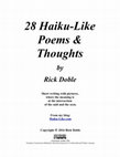 Research paper thumbnail of Haiku-Like Poems and Thoughts By Rick Doble