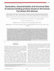 Research paper thumbnail of Generation, characterization and structural data of chymase binding proteins based on the human Fyn kinase SH3 domain