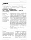 Research paper thumbnail of Crystal Structure of Concanavalin B at 1.65 Å Resolution. An "Inactivated" Chitinase from Seeds ofCanavalia ensiformis