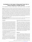 Research paper thumbnail of Investigation on the Impact of Seasonally Frozen Soil on Seismic Response of Bridge Columns